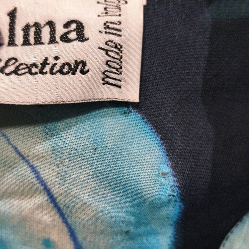 Palma floral shirt like new, turquoise and green