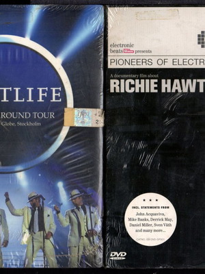 Westlife & Richie Hawtin music DVD cases sealed, pack of 2