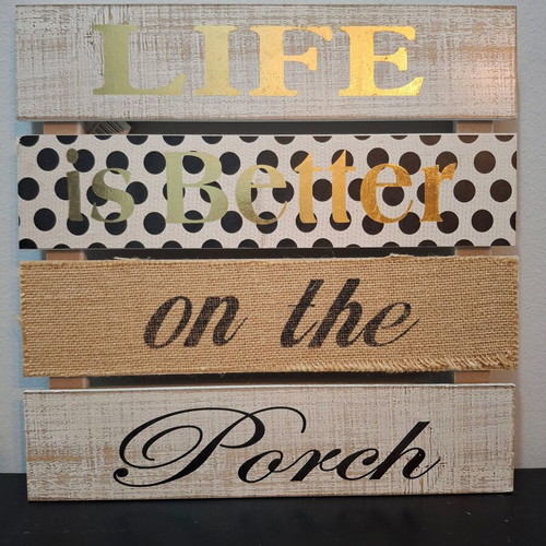Decorative hanging sign like new, 37x37 cm