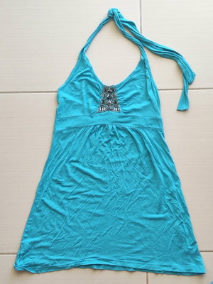 Dress with strap like new, size M/L, blue