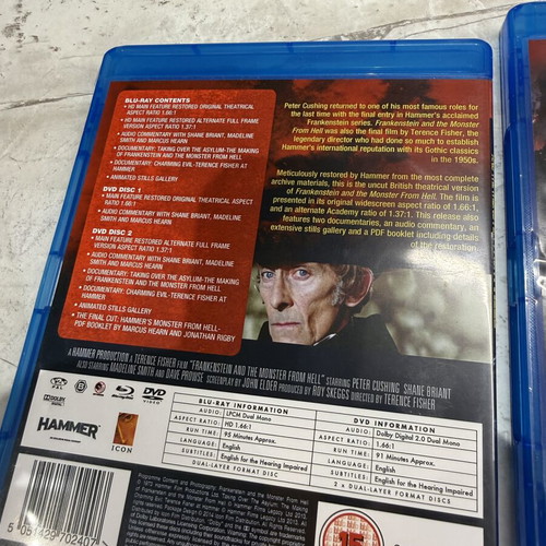 Hammer Frankenstein Collection Blu-ray like new, 4 movies with English subtitles