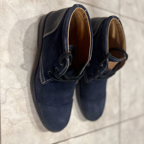 Raymont suede ankle boots used, blue, size 43