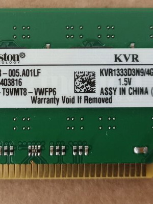 Kingston ValueRAM KVR1333D3N9/4 4GB DDR3 1333MHz μνήμη RAM