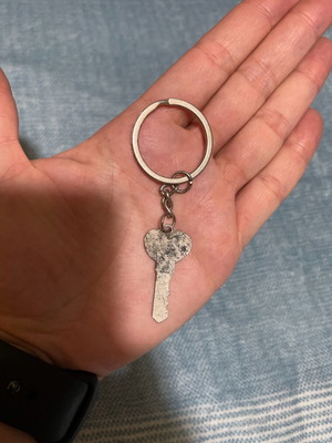 I love you keychain used