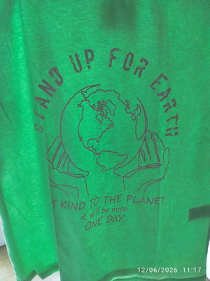 Koton cotton t-shirt new, size M green