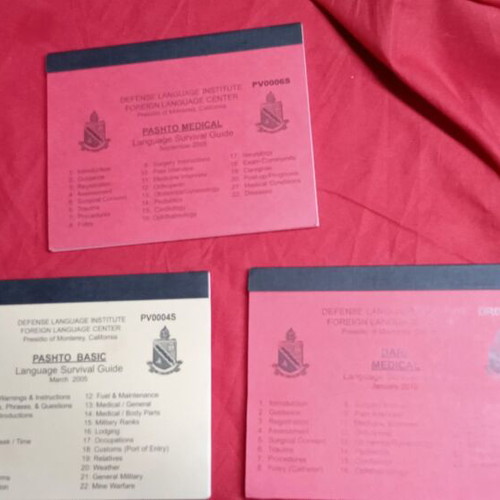 Pocket books of basic medical examination new, in Pashto and Dari languages
