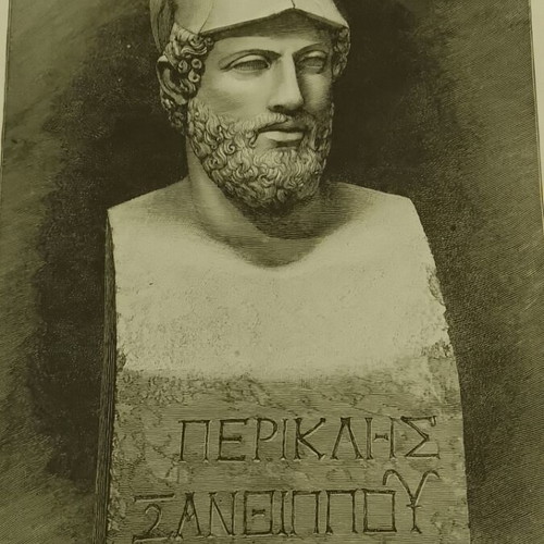 Ξύλογραφη απεικόνιση Περικλής 1880, 26,5x19 εκ.