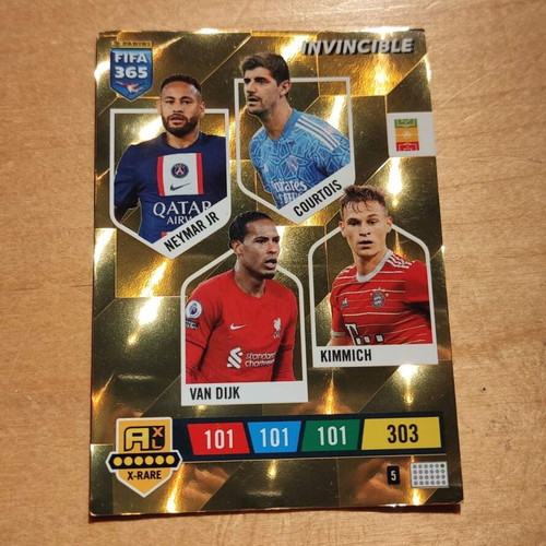 Allison football cards like new, Top Master & Invincible 2022-2023, 2 pcs
