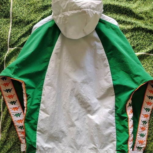 Kappa Men's 222 Banda Niko Hooded Jacket like new, size M, colorful turquoise