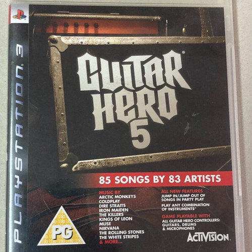 Sony PlayStation 3 Activision Guitar Hero 5 In good condition Price 8 Euros
