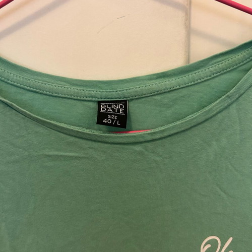 Blind Date Mint Blue Blouse used, size L