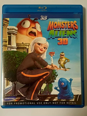 Monsters vs aliens ταινία Blu-Ray μεταχειρισμένη με αγγλικούς υπότιτλους