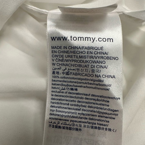 Tommy Hilfiger white shirt and red DP..am cardigan set for girl 10 years like new