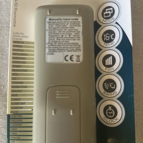 Universal Air Conditioner Remote Control new with batteries
