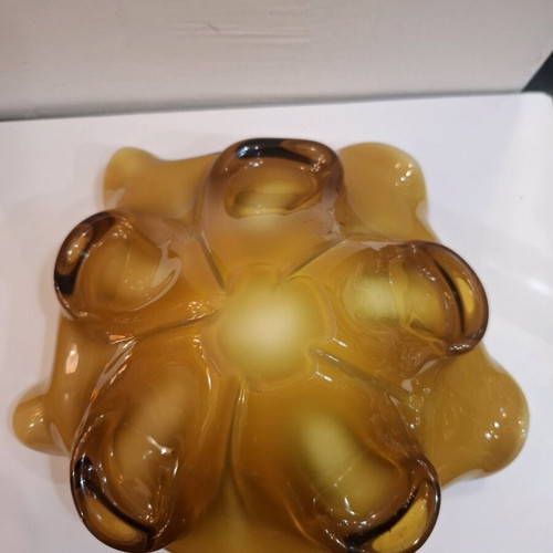 Vintage χειροποίητο μπολ Murano Art Glass Tutti Frutti μεταχειρισμένο