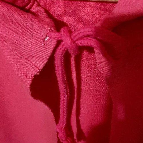 Bershka pink oversized cotton hoodie sweatshirt, size M