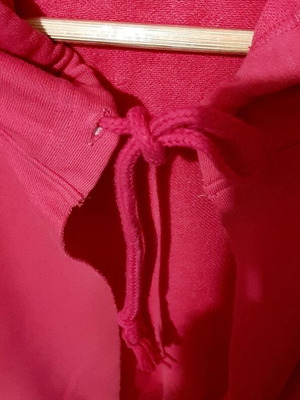 Bershka pink oversized cotton hoodie sweatshirt, size M