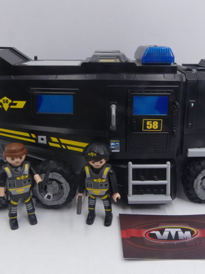 Playmobil 9360 City Action SWAT Tactical Unit Command Truck used