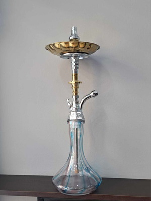 Ναργιλές Μονός Khan Panoramix C Silver-Blue 50 cm