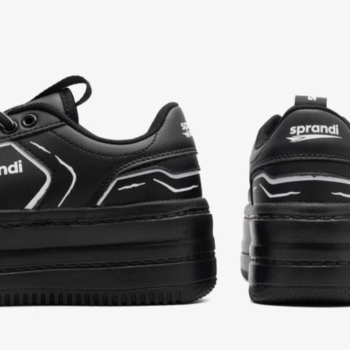Platform sneakers Sprandi new, size 39, black and white