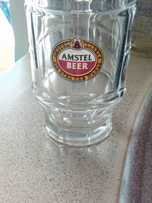 Ποτήρια βαρελίσιας μπύρας Amstel μεταχειρισμένα, σετ 16, συλλεκτικά
