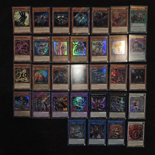 Yu-Gi-Oh card collection, foils and rares, pack of 128