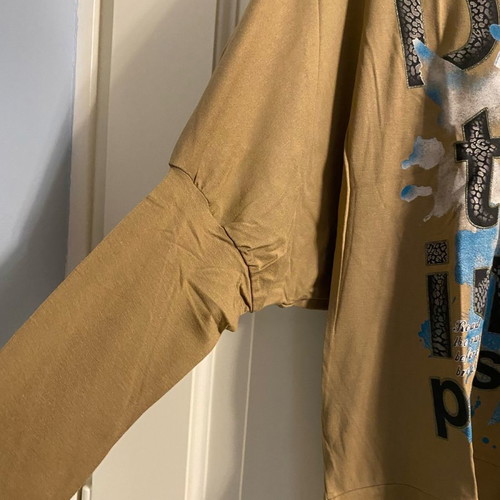 Garantie blouse XL brown, new with batwing sleeves