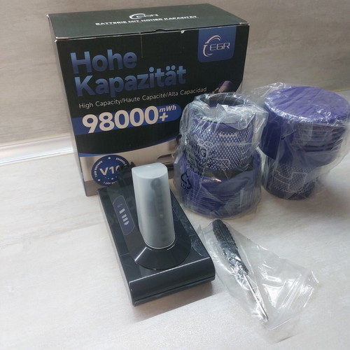 Dyson V10 (SV12) Battery 3900mAh New with 2 HEPA Filters and Screwdriver