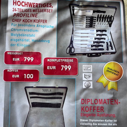 Kochtopfhaus Schäfer profiline 24 piece knife set new