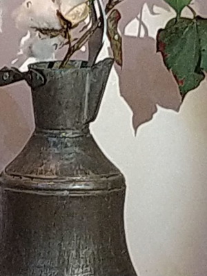 Γκιουμι χάλκινο επιγαλβανισμένο με καπάκι σε άριστη κατάσταση