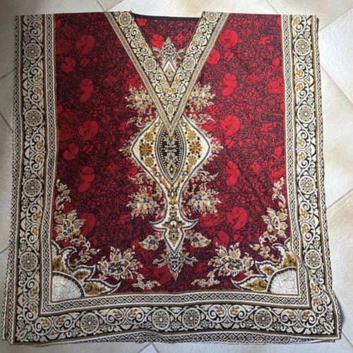 Vintage caftan like new, red, one size
