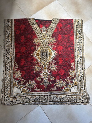 Vintage caftan like new, red, one size