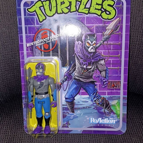 ReAction figure TMNT Busted foot soldier new