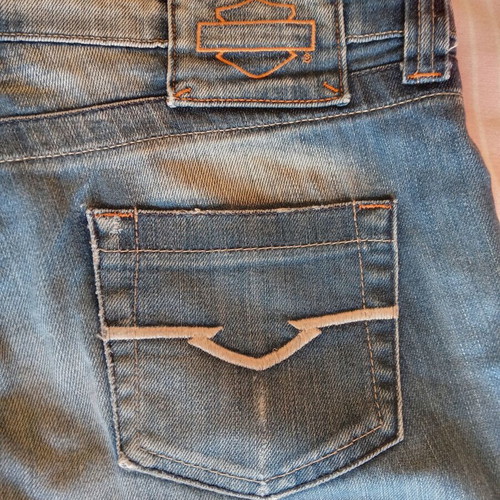 Harley Davidson women's jeans pants used, blue, size 40