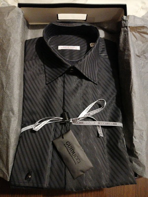 Guiducci Shirt New Black With Classic Collar