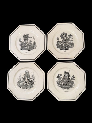 Σετ Villeroy & Boch 4 εποχές 19ου αιώνα σαν καινούργιο, σπάνιο
