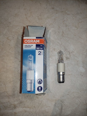 Osram lamp with B15d socket, like new