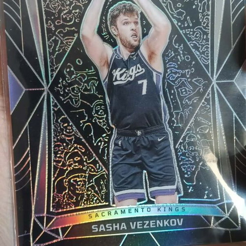 Sasha Vezenkov Obsidian NBA Kings rookie card