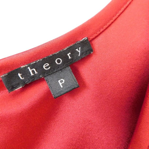Theory satin matte sleeveless blouse Medium like new, red