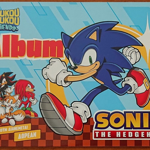 Sonic the Hedgehog Sticker Album new, 54 stickers, Koukou Roukou Friends