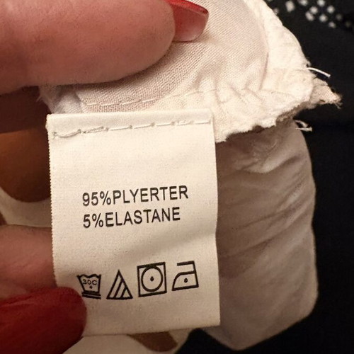Polka Dot Crop Top S like new, white and brown