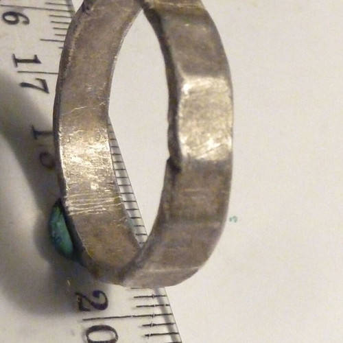Antique Revival Silver Ring Large Size 23mm Used