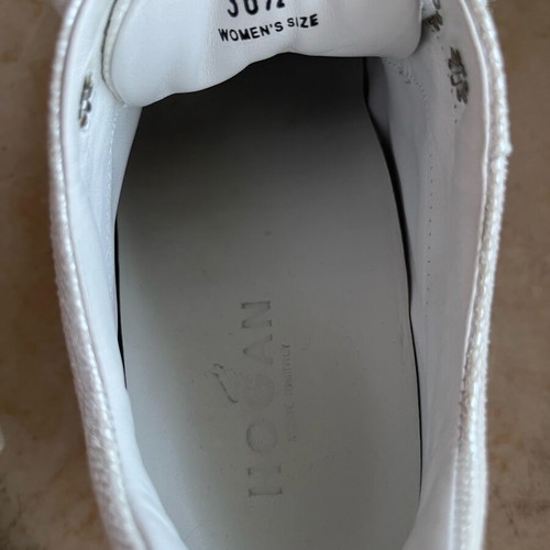 Hogan shoes off-white like new, leather, size 36.5