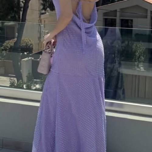 Lilac maxi dress Stefania Vaidani SS’26 new with tags