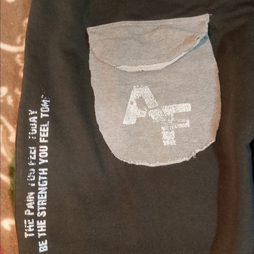 Animal Fashion dark grey joggers with AF logo and motivational print