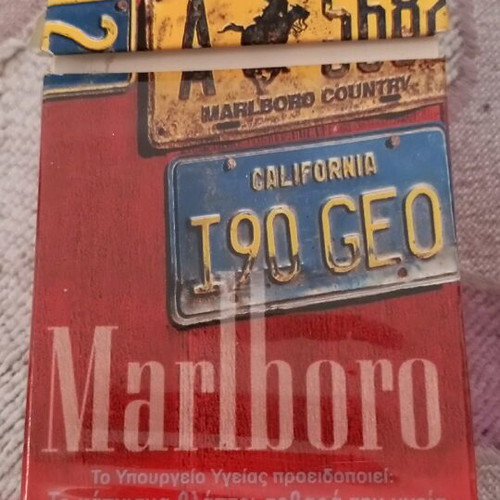 Marlboro collectible pack used with seal and authenticity tape