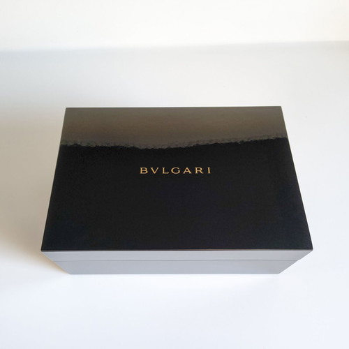 Bvlgari wooden lacquered luxury watch storage box new