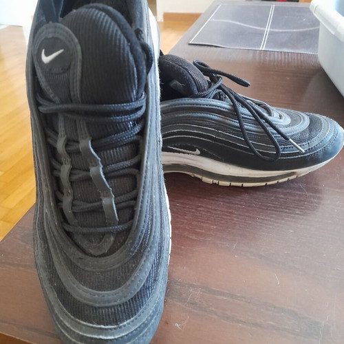 Nike Air Max 97 Size 45.5 Like New Black with White Sole