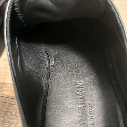Emporio Armani Elegant Black Shoes like new, size 43