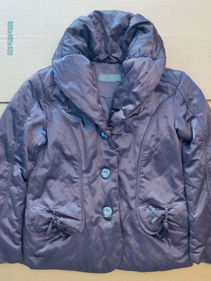 Women's jacket eggplant color with satin finish like new